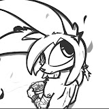 A drawing of the character Fuwa, an anthropomorphic rabbit. Xalsier's main profile image on social media.